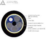 Cable ADSS 6 hilos G652.D