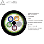 Cable Canalizado Antiroedor 48 Hilos G655 Homologado