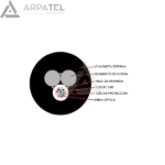 Cable ASU Mini ADSS “CORLAN”- SM - G.652D